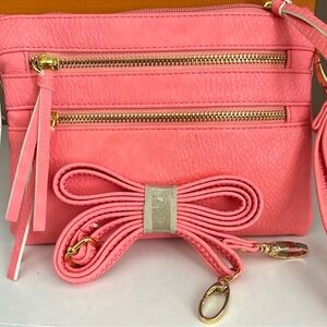 Coral crossbody bag
